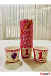 1 Yaş Pembe Cupcake Ve Muffin Pişirme Kabı