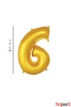 6 - Rakam 76 Cm. Gold Folyo Balon