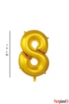 8 - Rakam 76 Cm. Gold Folyo Balon
