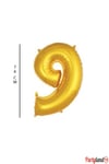 9 - Rakam 76 Cm. Gold Folyo Balon