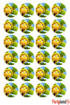 Arı Maya 5 cm. Yapışkanlı Yuvarlak Etiket - Sticker 24 Adet