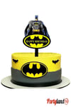 Batman Temalı Karton Pasta Süsü