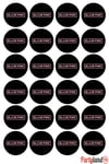 Blackpink 5 cm. Yapışkanlı Yuvarlak Etiket - Sticker 24 Adet