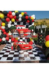 Cars Arabalar Şimşek Mcqueen 100 Ad. Balon , Zincir Ve Yapıştırma Bandı
