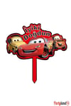 Cars Arabalar Şimşek Mcqueen Karton Pasta Süsü
