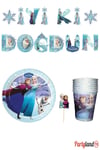 Frozen Elsa Karlar Ülkesi 8 Kişilik Ekonomik Parti Seti