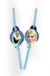 Frozen Temalı Pipet 10 Adet