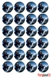 Harry Potter 5 cm. Yapışkanlı Yuvarlak Etiket - Sticker 24 Adet
