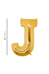 J - Harfi 76 Cm. Gold Folyo Balon