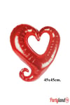 Kırmızı 45 Cm. Kalp Folyo Balon