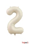 Krem Rakam Folyo Balon 76 cm.