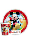 Mickey Mouse 16 Adet Tabak 16 Adet Bardak