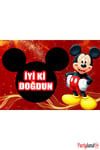 Mickey Mouse 33*48 cm Doğum Günü Karton Poster