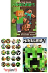 Minecraft Boyama Kitabı 3'lü (boyama , Sticker , Arka Kapak Maske )