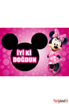 Minnie Mouse  33*48 cm Doğum Günü Karton Poster