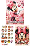 Minnie Mouse Boyama Kitabı 3'lü (BOYAMA , STİCKER , ARKA KAPAK MASKE)