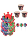 Pj Masks Pijamaskeliler Cupcake Seti (stant+kürdan+cup)