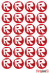 Roblox 5 cm. Yapışkanlı Yuvarlak Etiket - Sticker 24 Adet