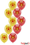 Sarı Kırmızı GS Taraftar Temalı Baskılı Balon 10 Adet