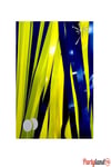 Sarı Lacivert Taraftar Arka Fon Perde 1*2 Mt.
