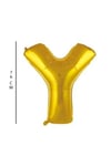 Y - Harfi 76 Cm. Gold Folyo Balon