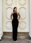 İNCİ DETAYLI SCUBA ABİYE