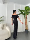 keten crop büzgülü pantolon takım