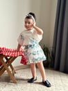 ÇİÇEKLİ TÜLLÜ ETEK TİŞÖRT