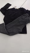 SİYAH GRİ PANTOLONLU TAKIM
