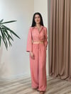 DAİLY KETEN SALAŞ PANTOLON PEMBE