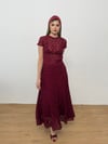 Dantel Desenli Modern Takım - Astarlı Etek ve Transparan Üst