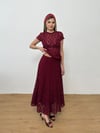 Dantel Desenli Modern Takım - Astarlı Etek ve Transparan Üst
