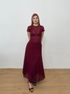 Dantel Desenli Modern Takım - Astarlı Etek ve Transparan Üst