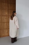 Premium Kol Apoletli Rüzgarlıklı Oversize Trençkot Bej