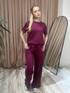 PREMİUM MODAL TAKIM ALT ÜST BORDO