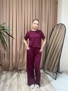 PREMİUM MODAL TAKIM ALT ÜST BORDO