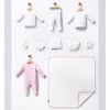 US POLO Kız Bebek Beyaz Hastane Çıkışı 10'lu Set