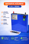 Gesper Energy 3.2V 150Ah Prizmatik LiFePo4 Hücre