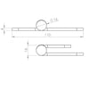  110 x 80 x 4mm Paslanmaz Kapı Menteşesi