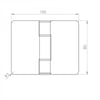 100 x 80 x 4mm Paslanmaz Kapı Menteşesi 