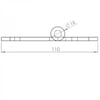 110 x 80 x 3mm Paslanmaz Kapı Menteşesi 