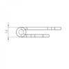 110 x 80 x 3mm Paslanmaz Kapı Menteşesi 