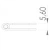 43 x 152 x 1.2mm Paslanmaz Yaprak Menteşe 