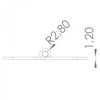 43 x 152 x 1.2mm Paslanmaz Yaprak Menteşe 