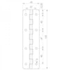 43 x 152 x 1.2mm Paslanmaz Yaprak Menteşe 