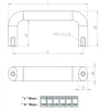 Alüminyum Boyalı Oval Kulp 