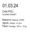 Asaş 01.03.24 YATAY GRİYAJ EPDM FİTİL 