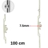 Endow 7,5 mm Göbek 100 cm Tek Açılım Pvc Pimapen Pencere İspanyoleti TKA 1000-1200