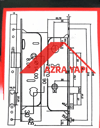 Pvc Pimapen Tuvalet-Banyo Wc Kapı Kilit 35 mm Göbek (Mandallı Sistem)