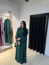  HİRA MODEL PETROL YEŞİLİ--Ferace